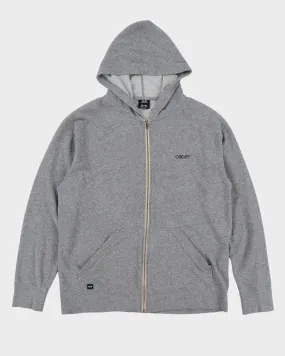 00s Oakley Grey Full-Zip Hoodie - XL