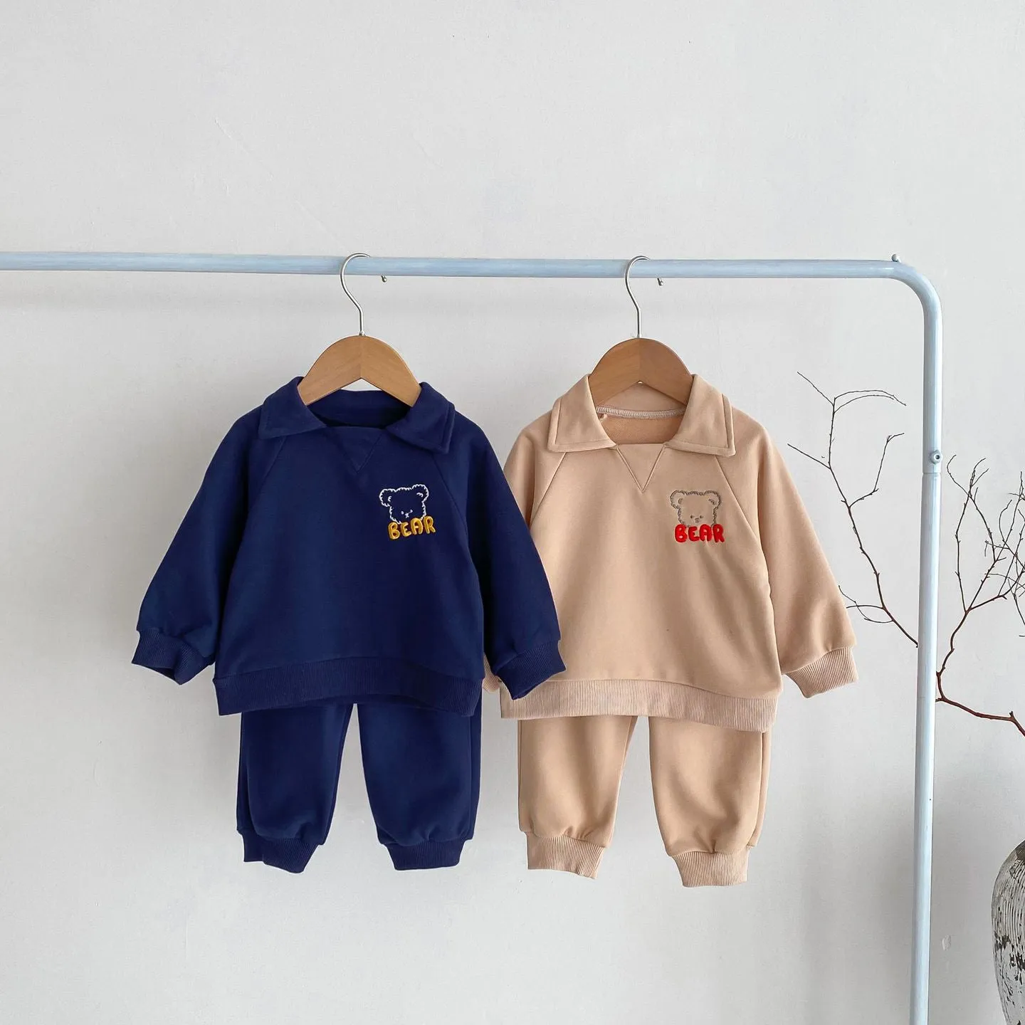 2 Pieces Set Baby Kid Boys Cartoon Hoodies Sweatshirts And Solid Color Pants Wholesale 23101958