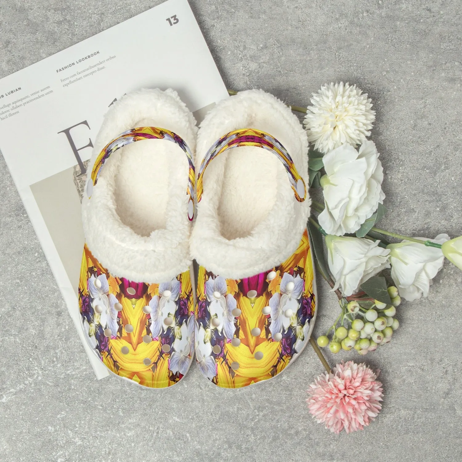 475. Lined All Over Printed Clogs