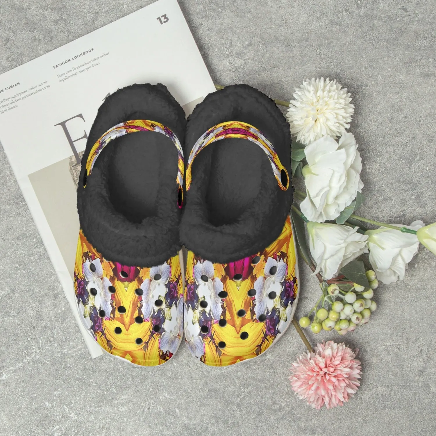 475. Lined All Over Printed Clogs