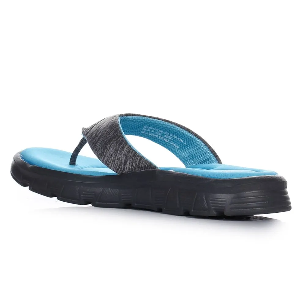 A-HA Casual Blue Flip Flops For Women CUSHION-20 By Liberty