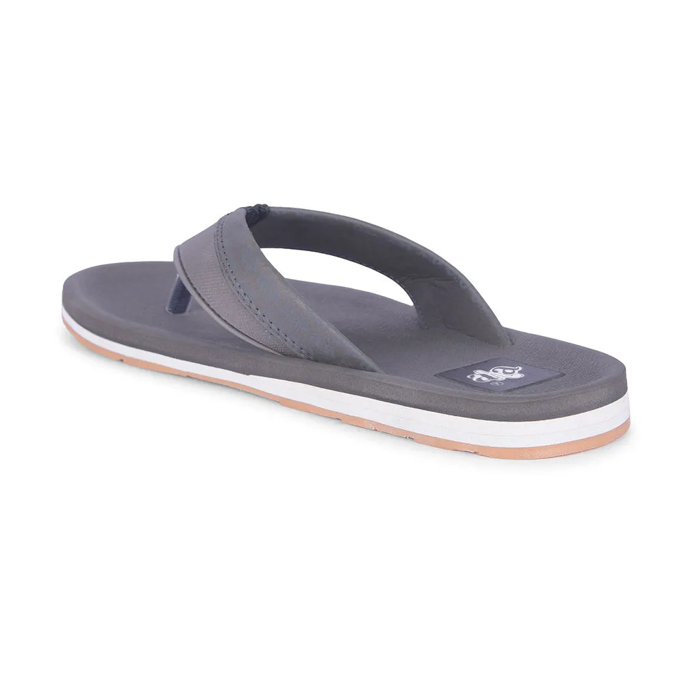 A-HA Casual Grey Flip Flops For Men ANCO-03 By Liberty