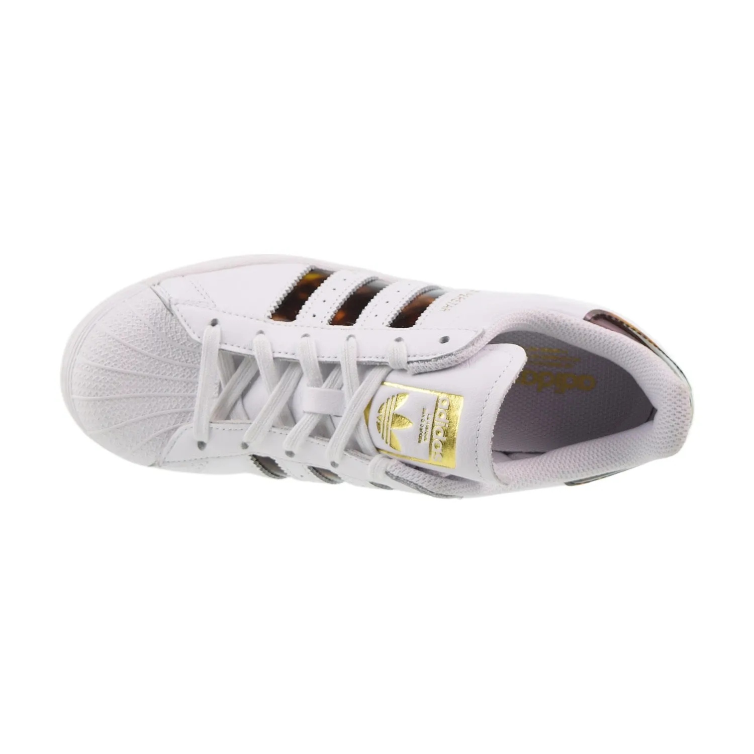 Adidas Superstar Women's Shoes Cloud White-Gold Metallic