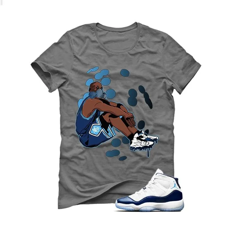 Air Jordan 11 (Midnight Navy) Grey T (MELTDOWN)