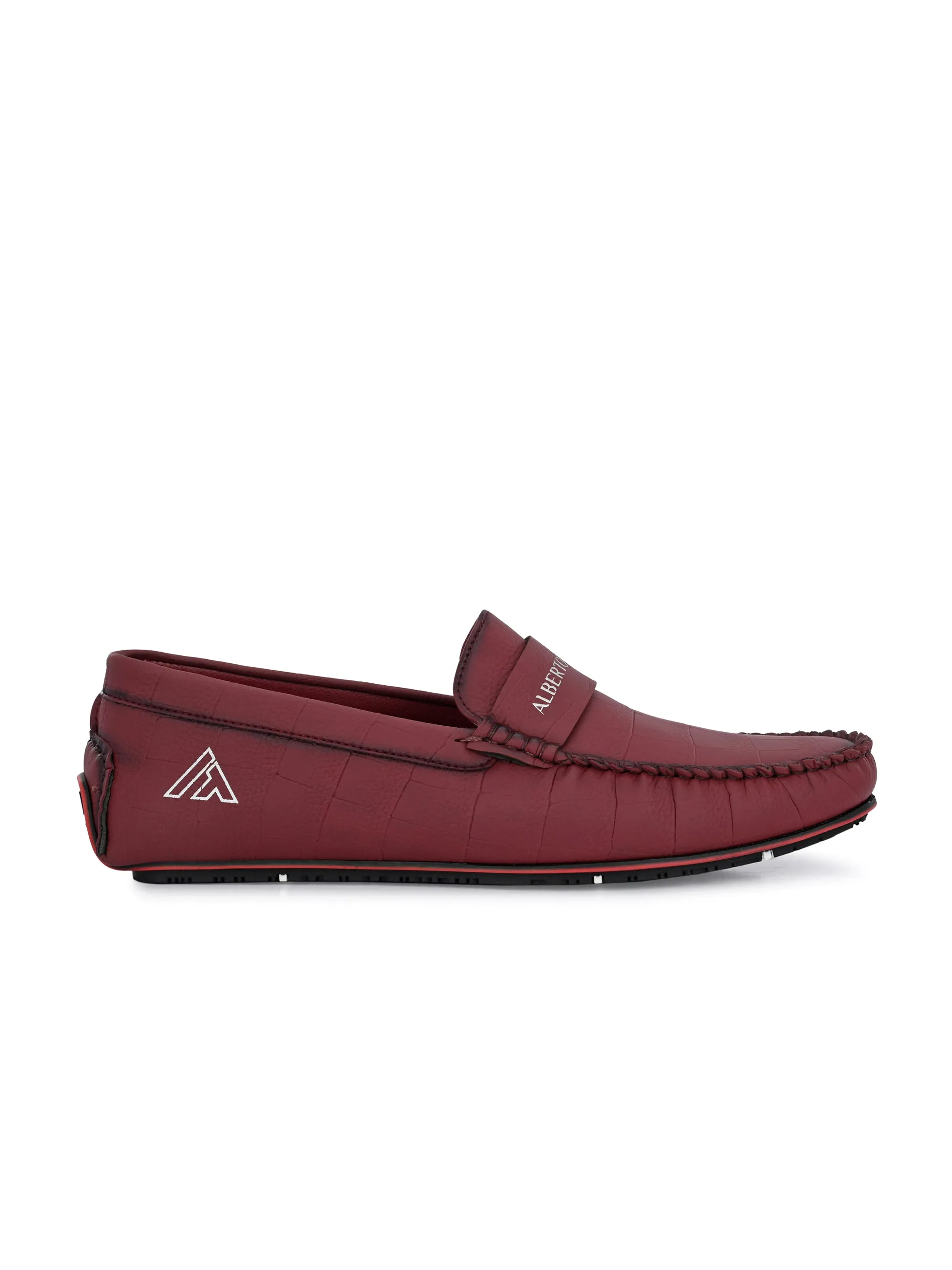 Alberto torresi Synthetic Bordo Casual Loafers