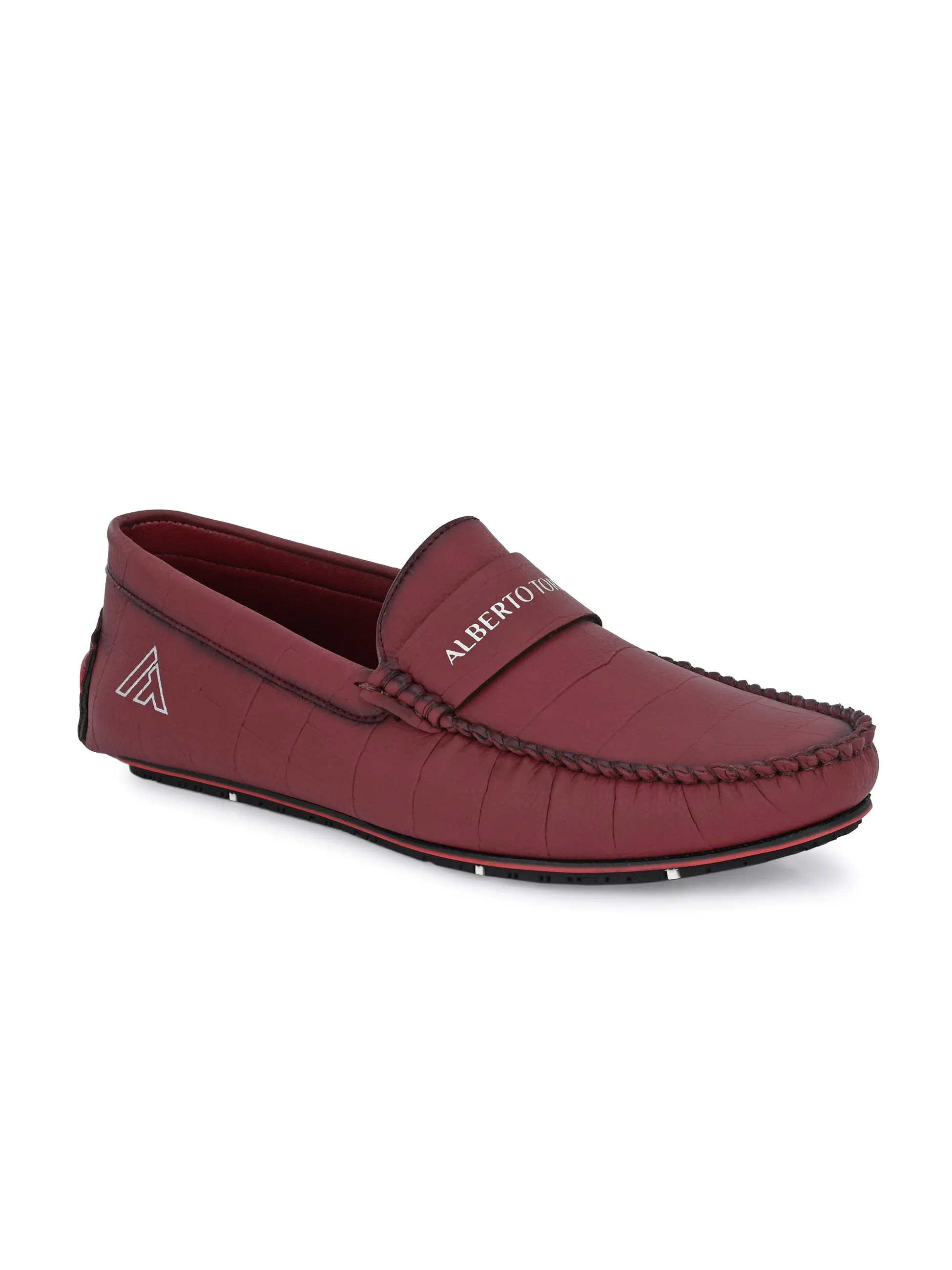 Alberto torresi Synthetic Bordo Casual Loafers