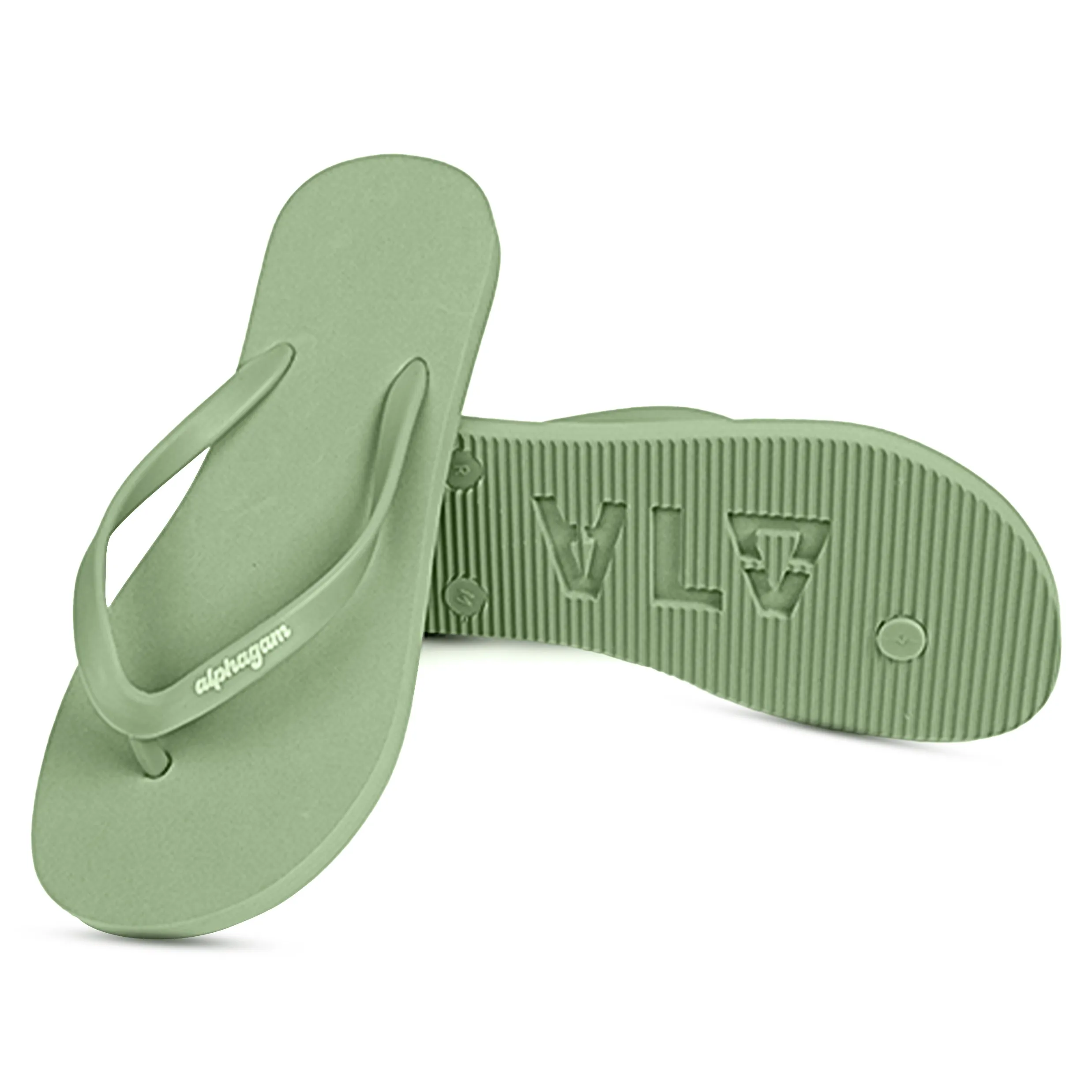 Alpha Gamma Delta Flip Flops, With Greek Letter Cutouts