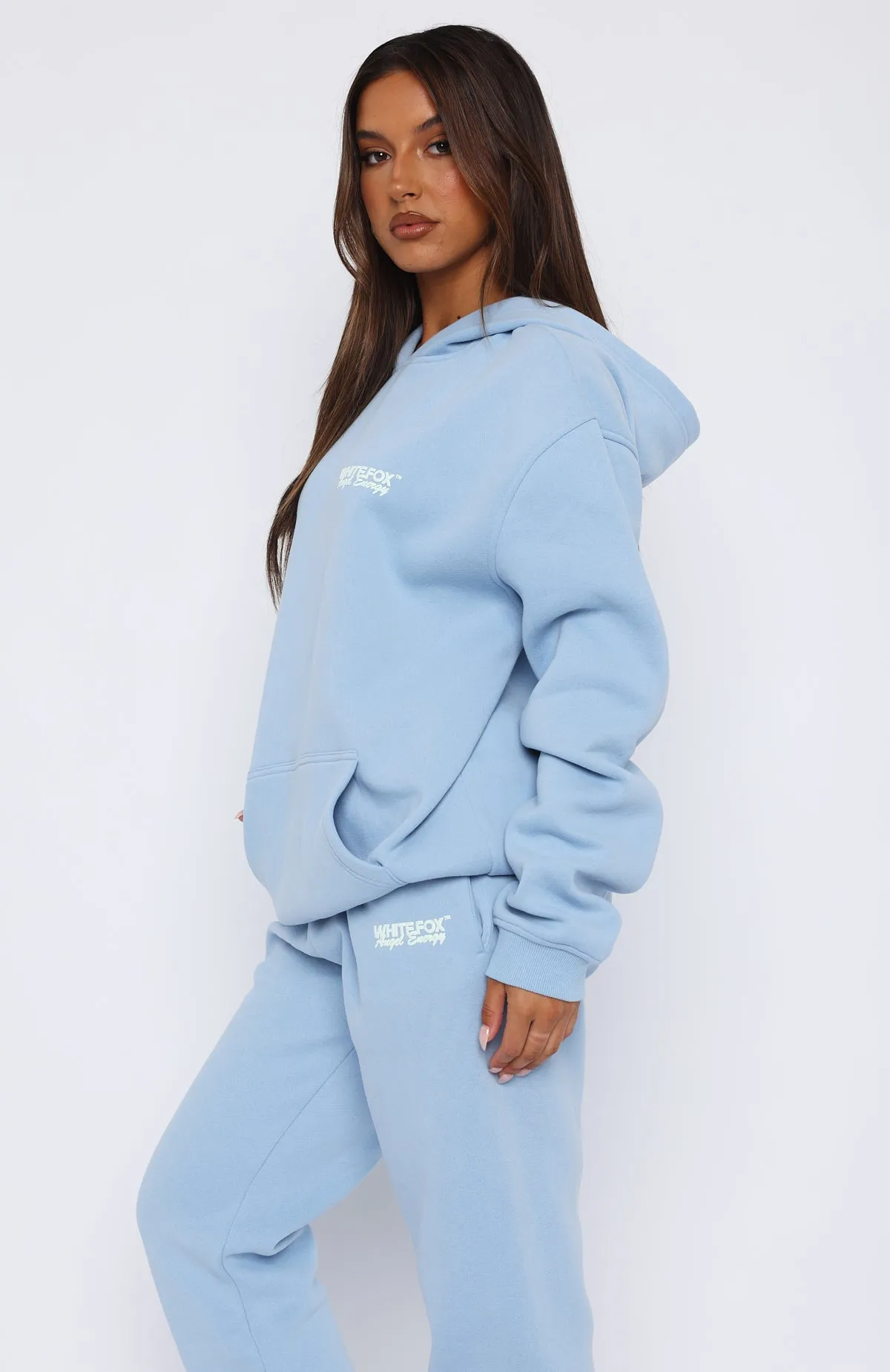 Angel Energy Oversized Hoodie Blue