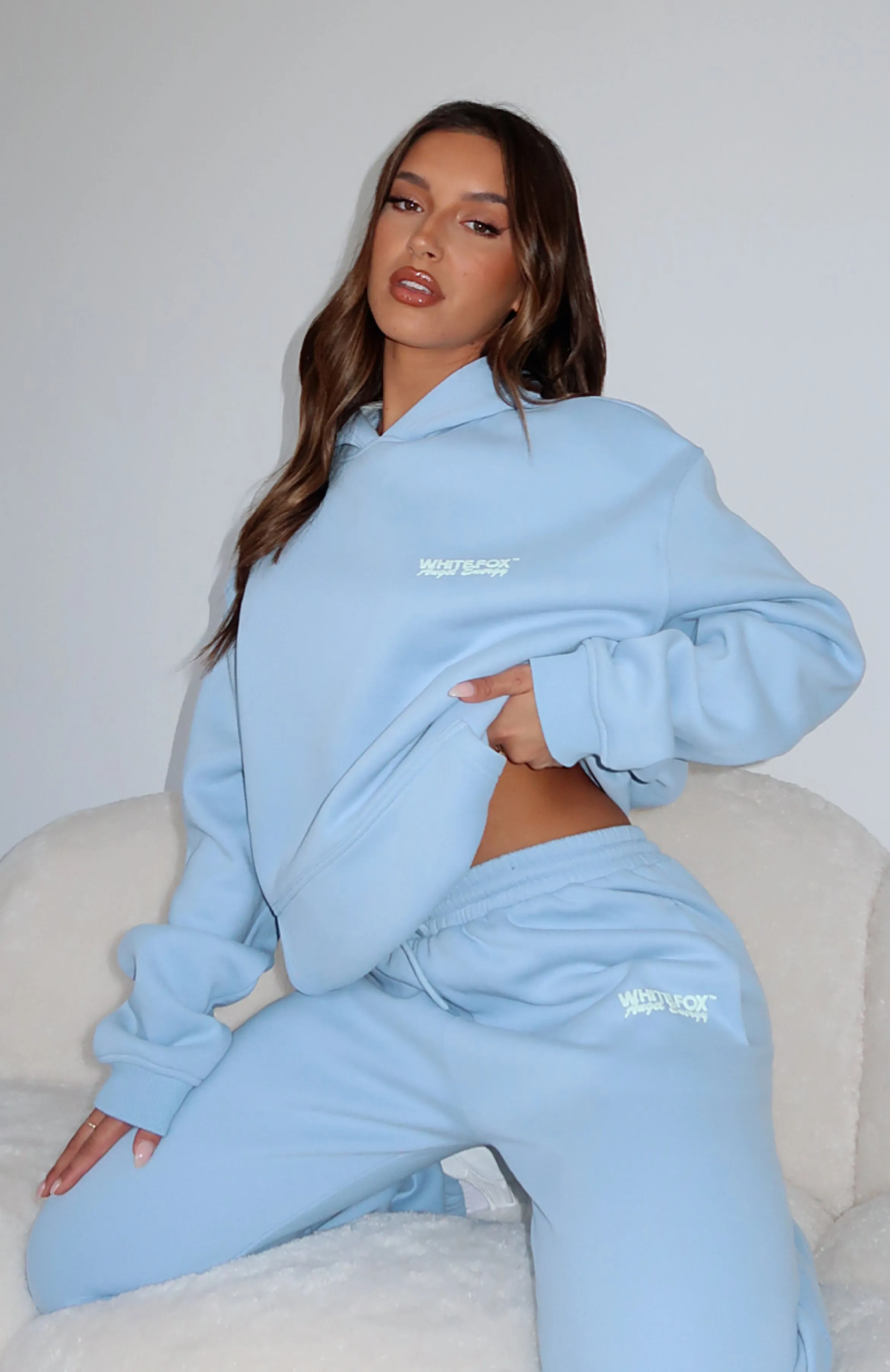 Angel Energy Oversized Hoodie Blue