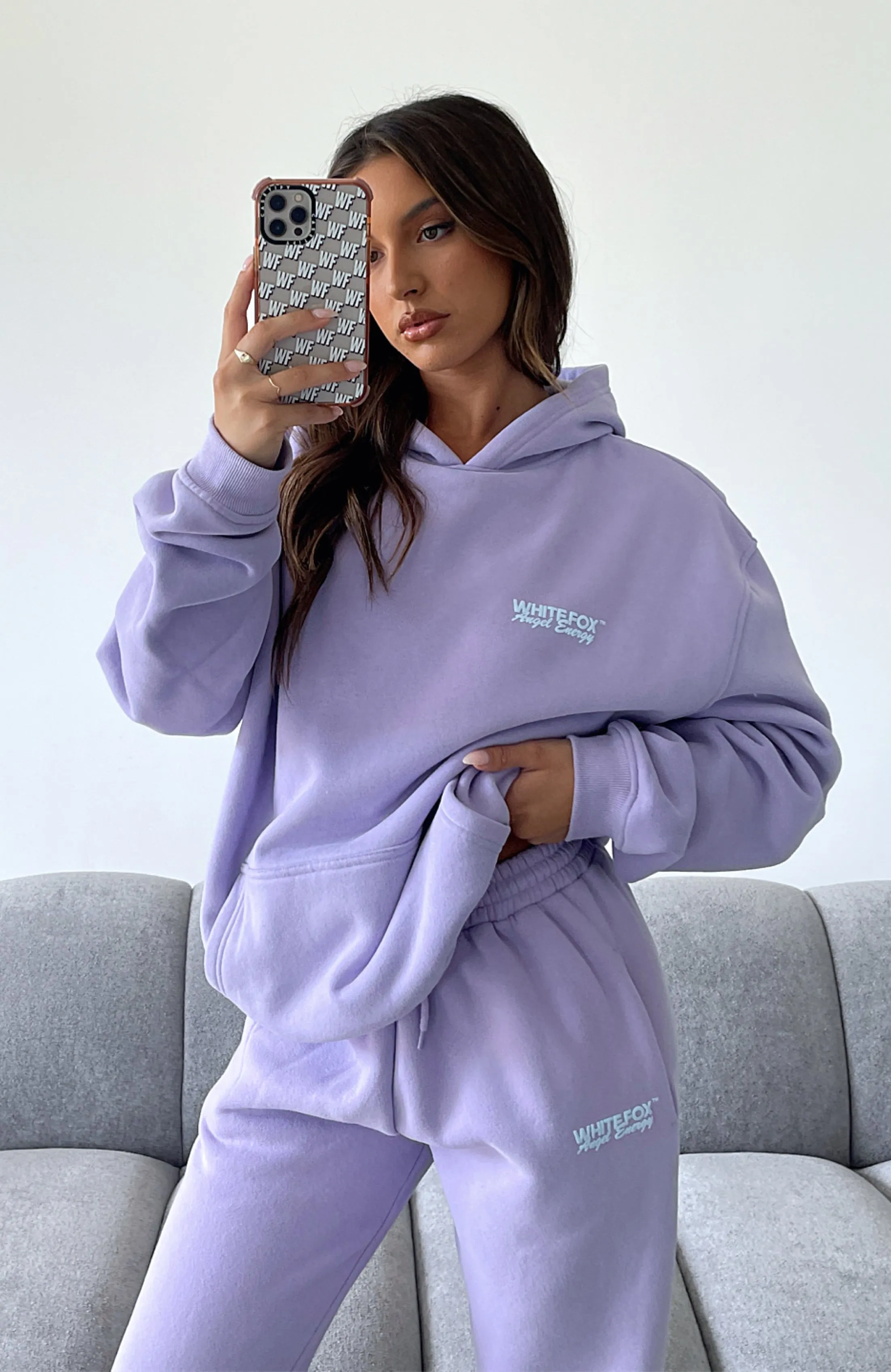 Angel Energy Oversized Hoodie Lilac