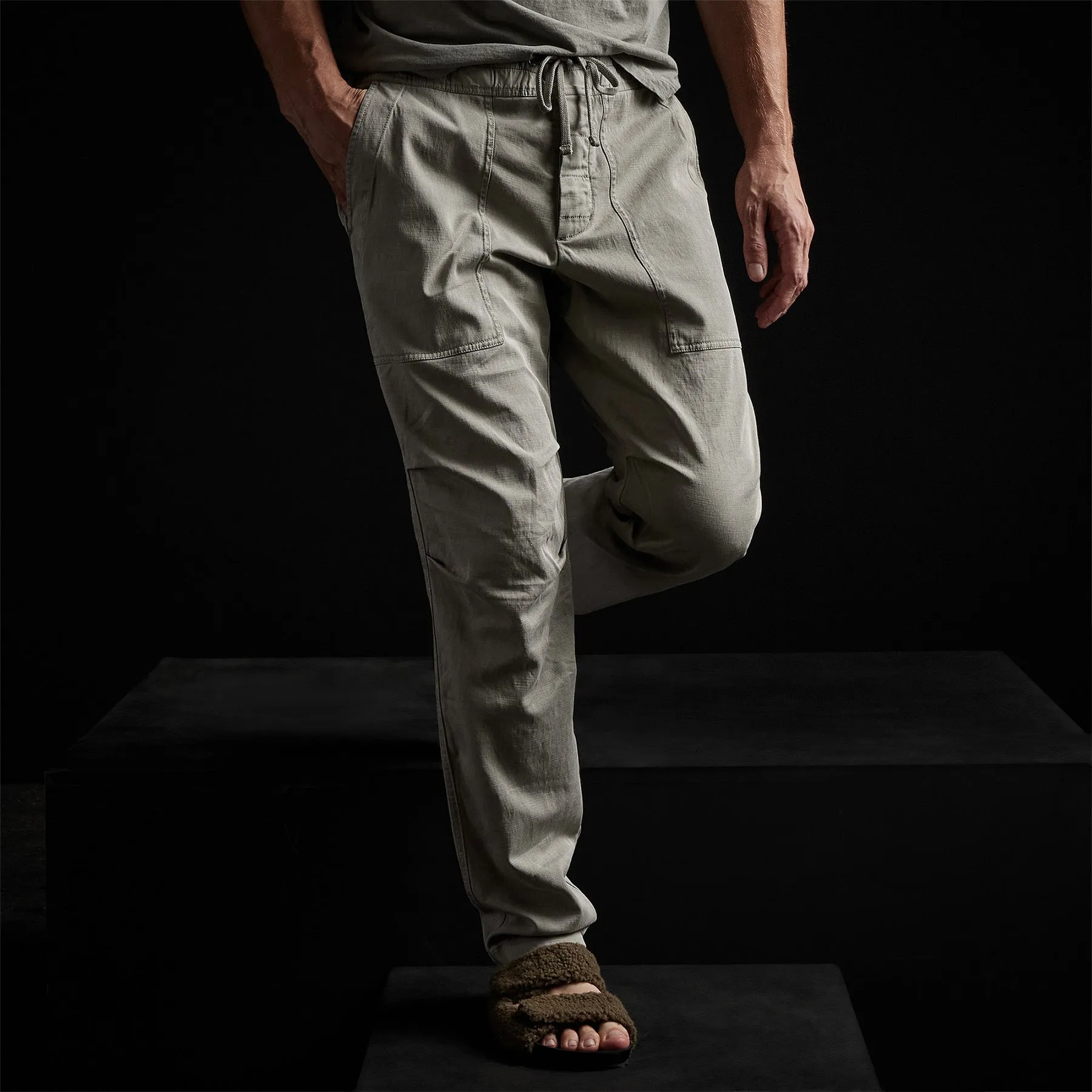 Army Cotton Slub Utility Pant - Concrete Pigment