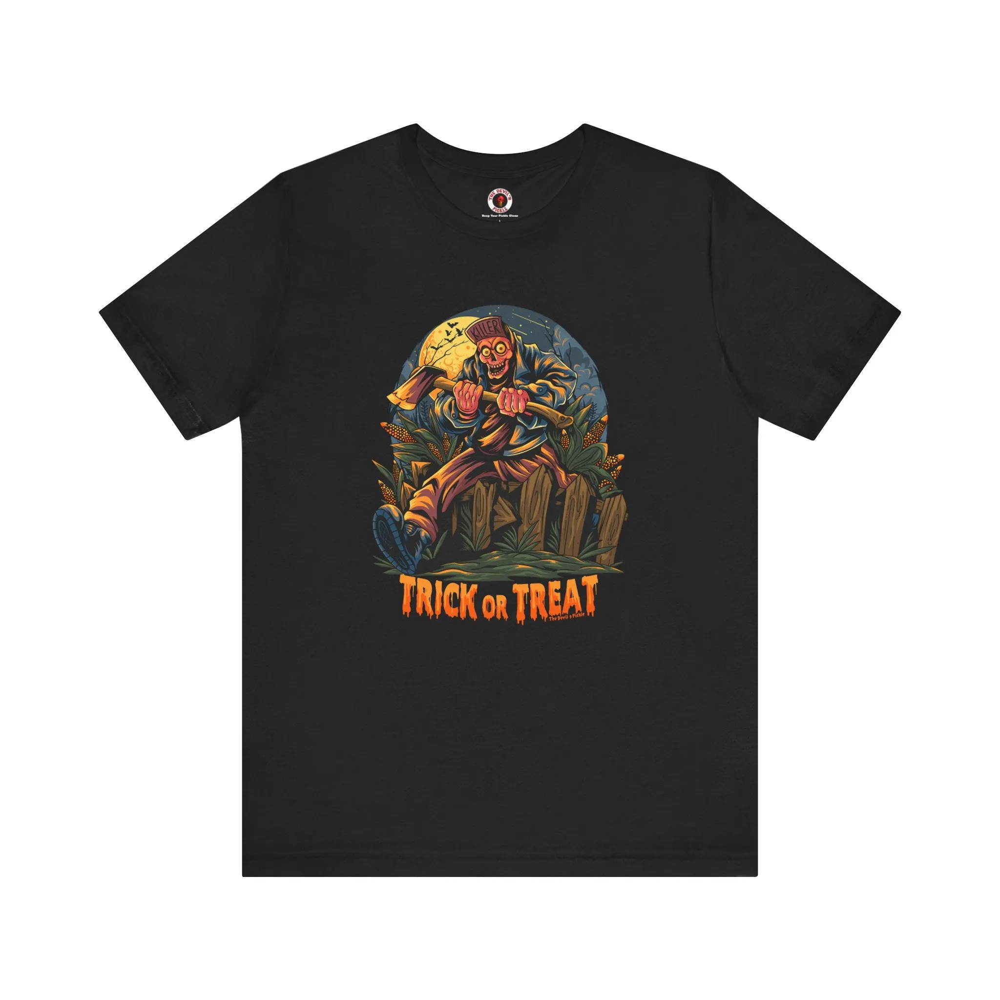 Axe Wielding Zombie Trick or Treat T-Shirt