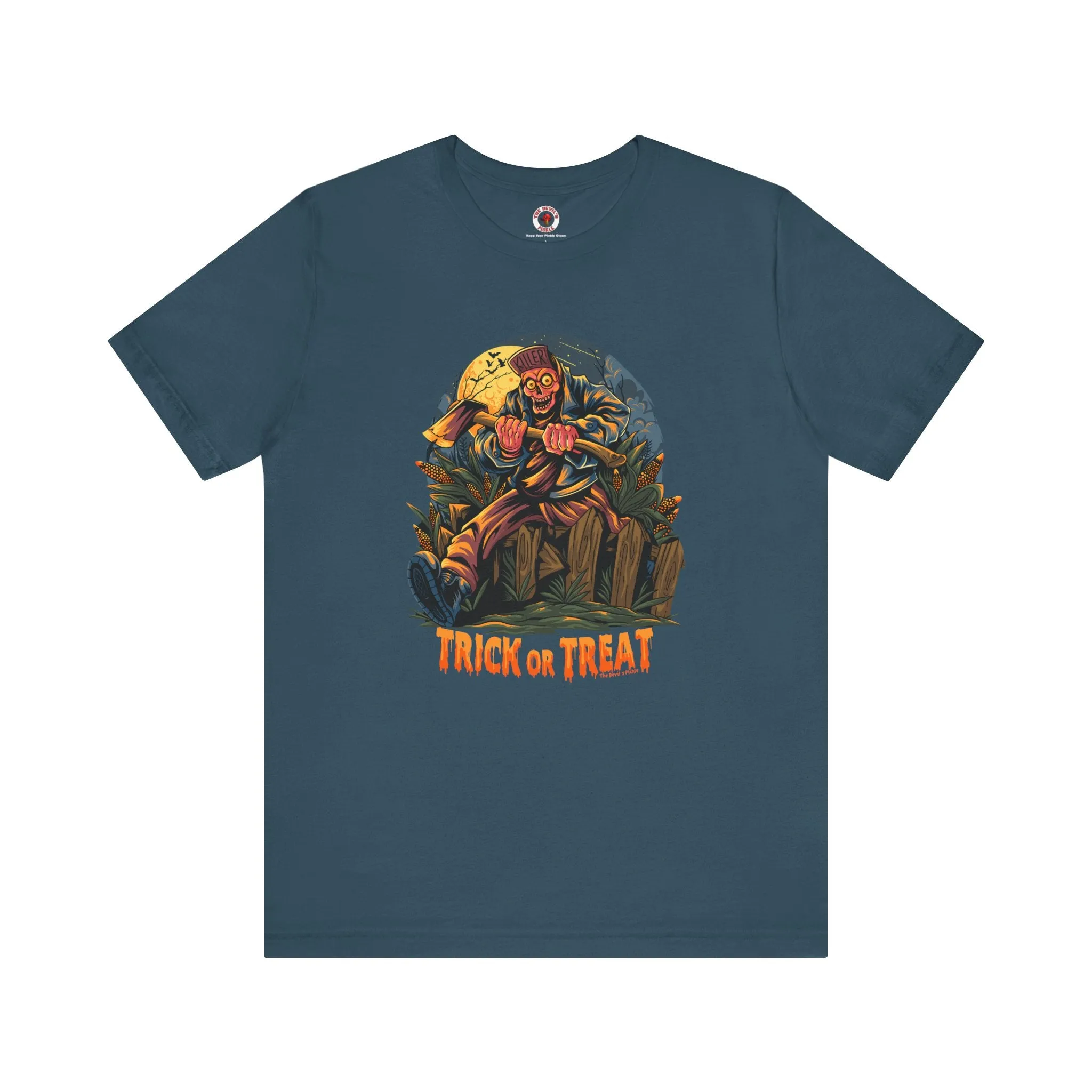 Axe Wielding Zombie Trick or Treat T-Shirt