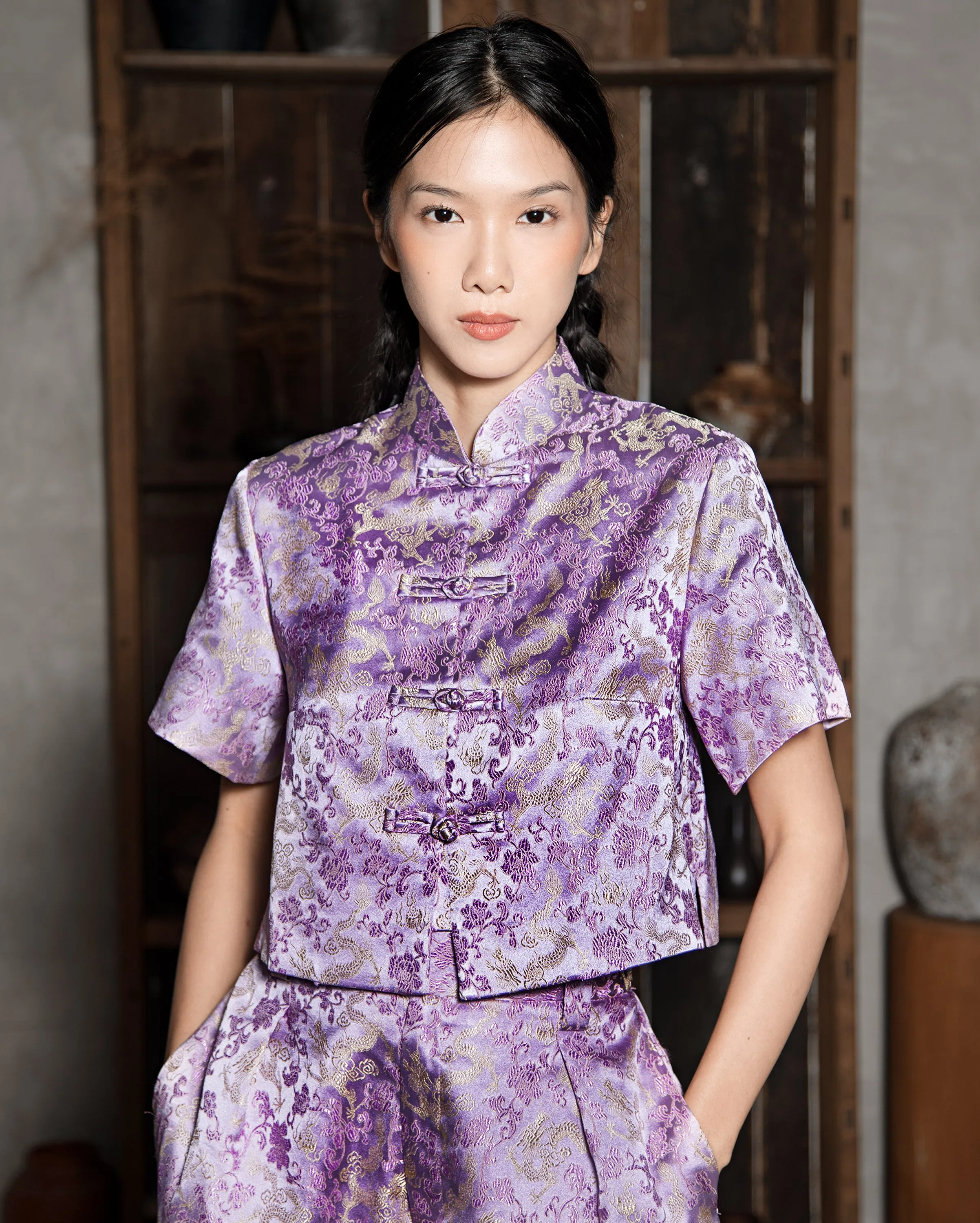 Baju Tang Krop (Lilac Dragon)