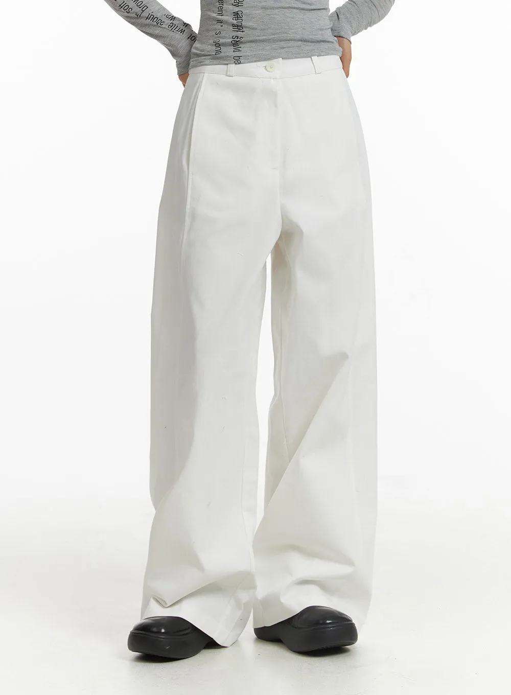 Basic Wide-Fit Pants CJ431