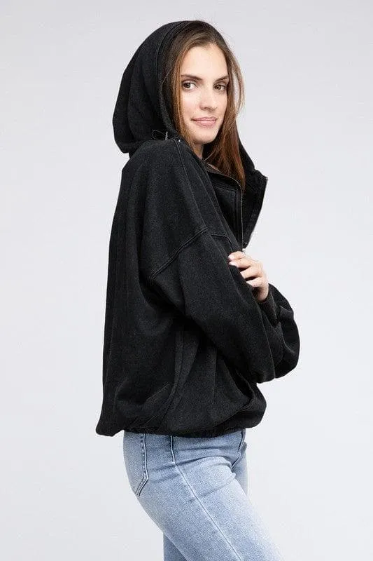 BiBi Stitch Detailed Elastic Hem Hoodie