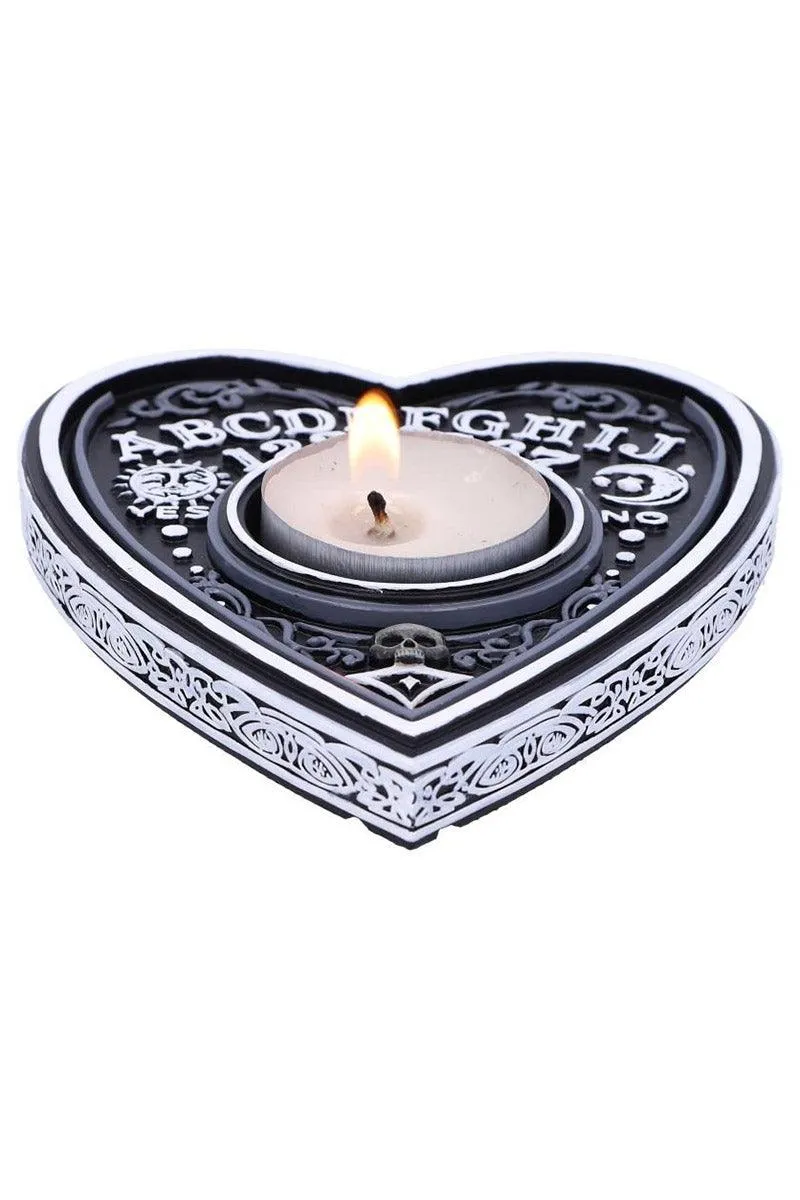 Black and White Spirit Board Tea Light Holder