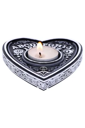 Black and White Spirit Board Tea Light Holder