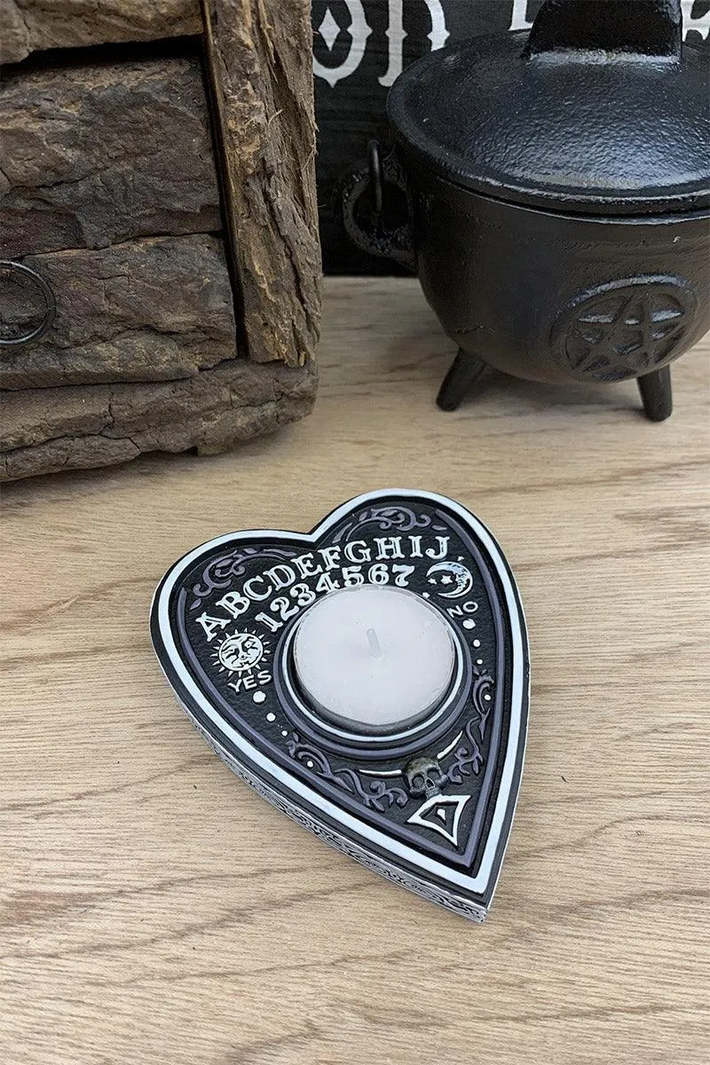 Black and White Spirit Board Tea Light Holder