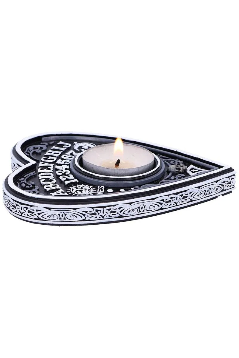 Black and White Spirit Board Tea Light Holder