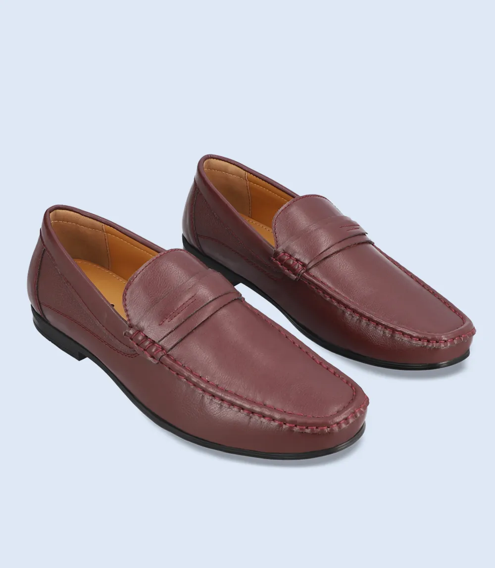 BM4254-MAROON-Men Loafers