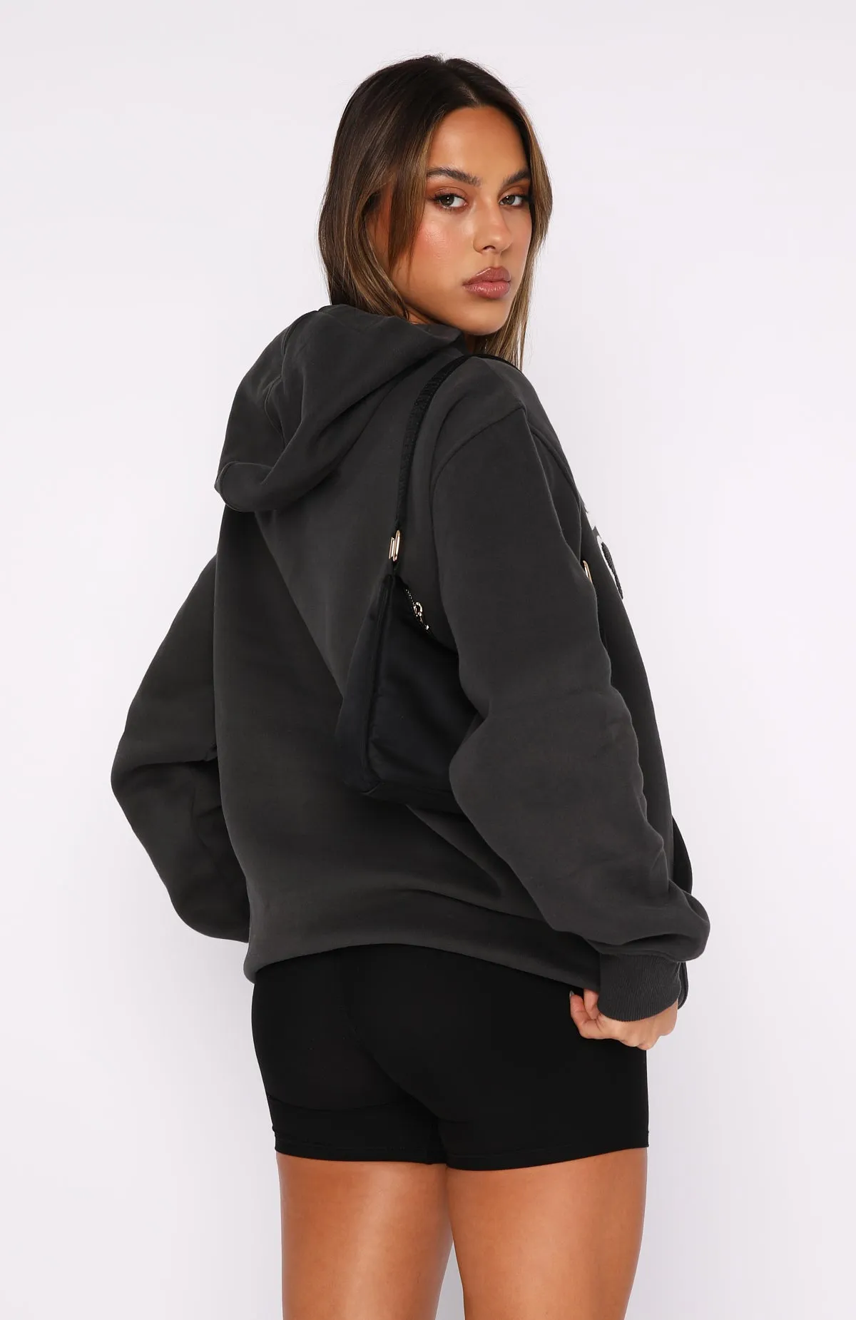 Oversized Charcoal Hoodie for Men and Women – Bring You Around Collection