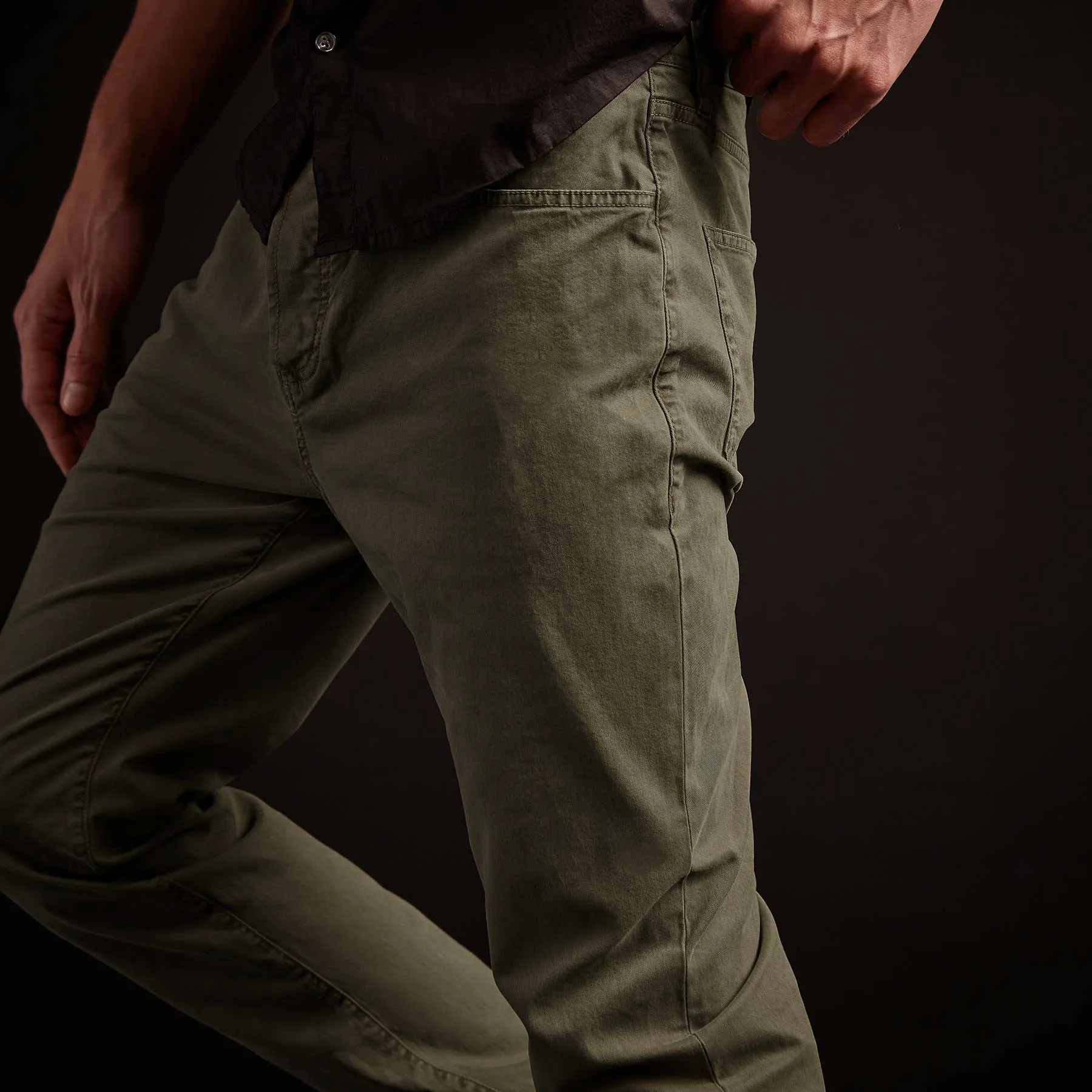 Brushed Twill 5 Pocket Pant - Old Whiskey Pigment