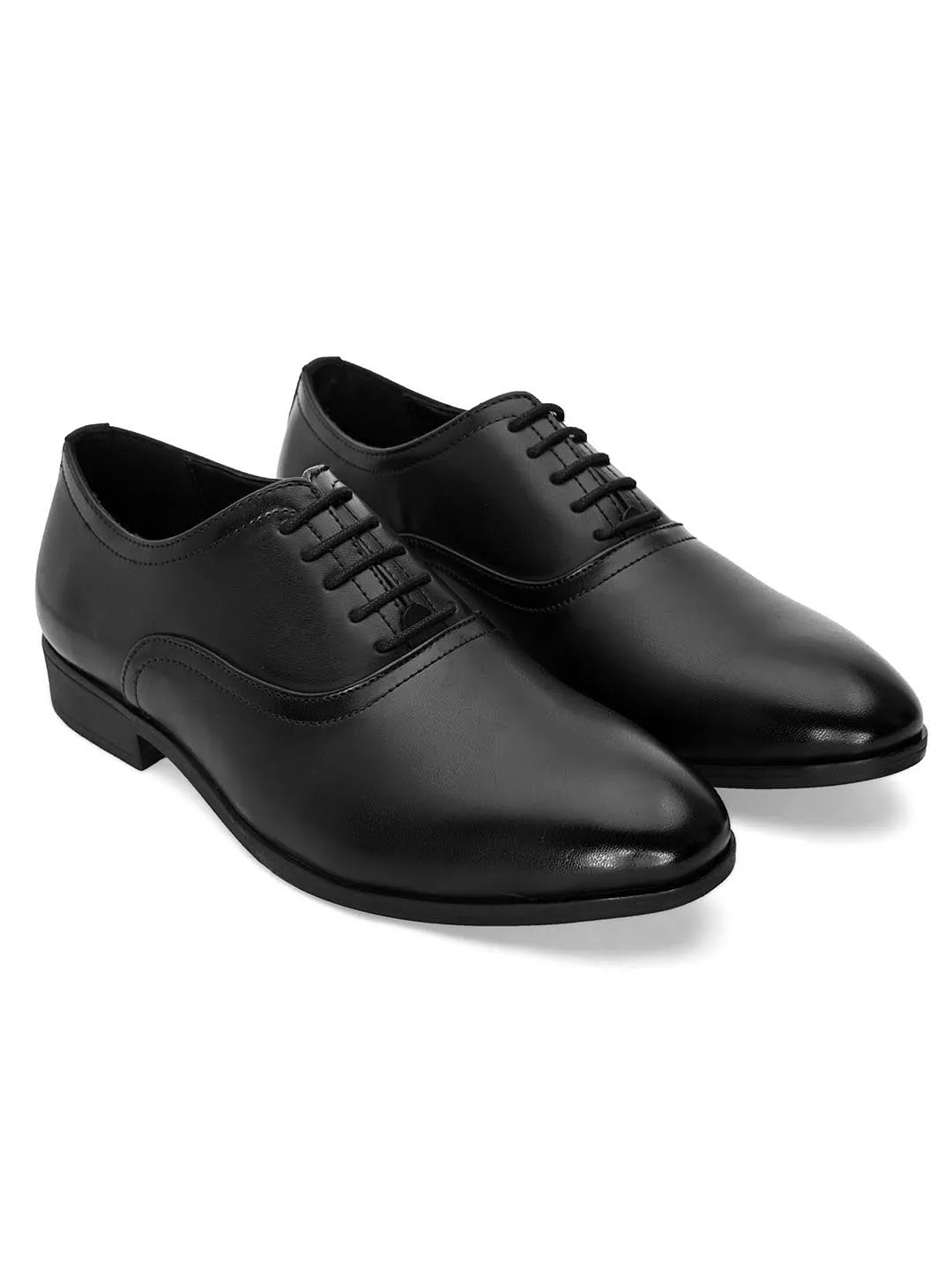 Buxom Black Derby Shoes