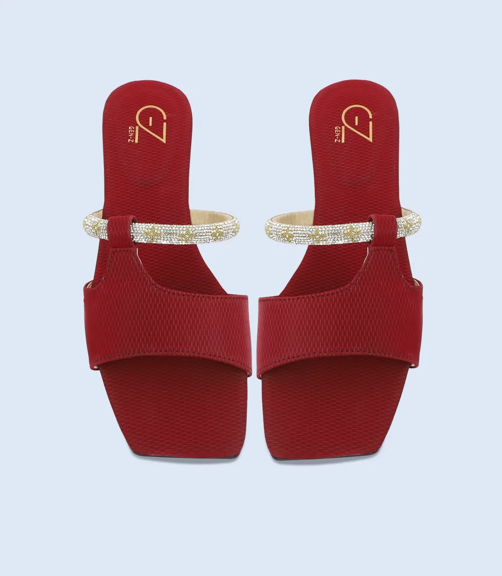 BW9478-MAROON-Women Slipper