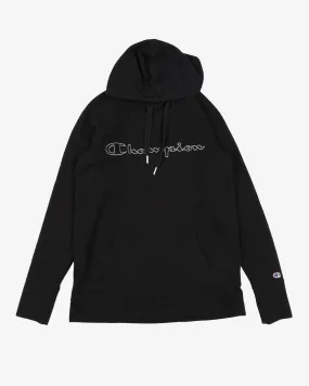 champion black embroidered hoodie - xs