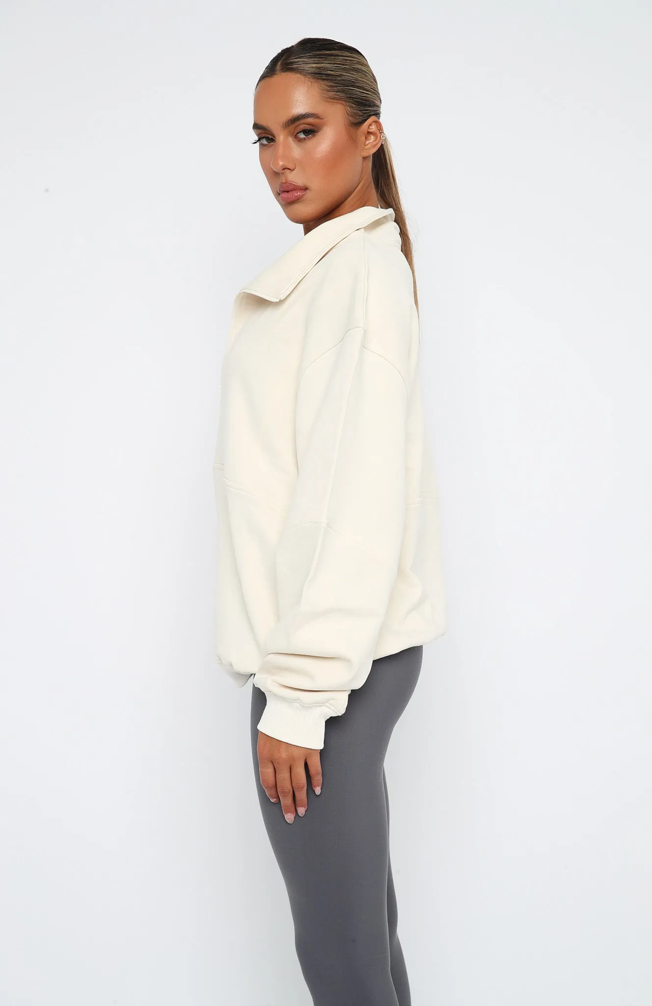 Chloe Zip Front Sweater Shell