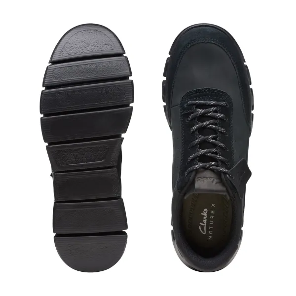 Optimized Title: Clarks Mens Nature X One - Black Casual Comfort Shoes for Everyday Wear