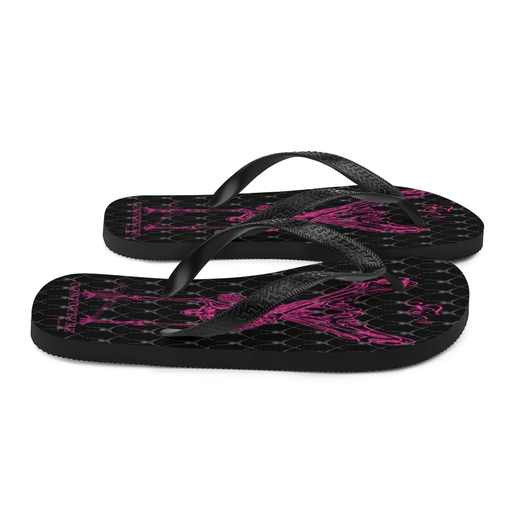 Contortion Flip-Flops: Contorture Neon Pink