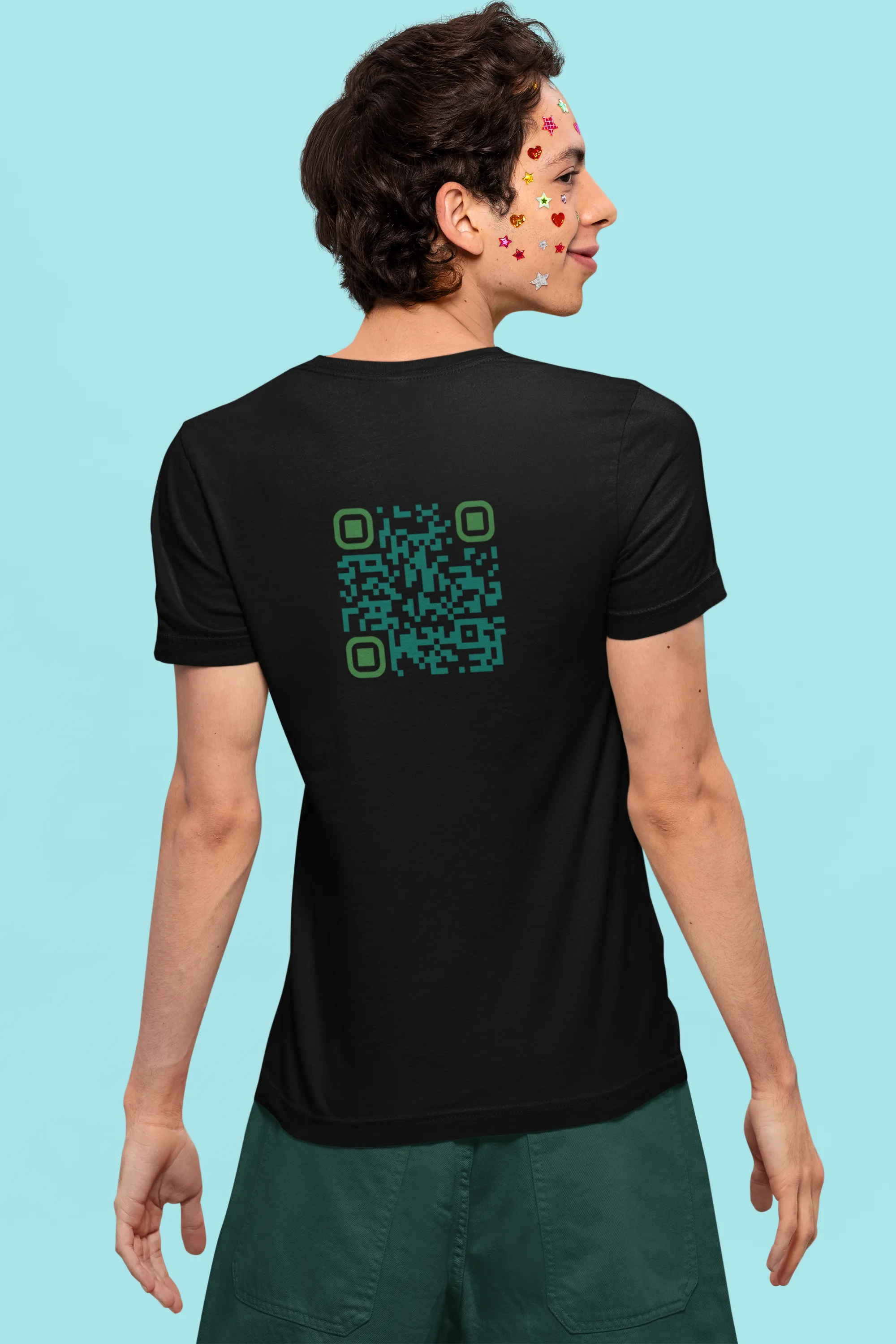 Cultivate Joy and Happiness Unisex Jersey Short Sleeve Tee, QR Code T-shirt, Hidden Message t-shirt, Positive T-shirt