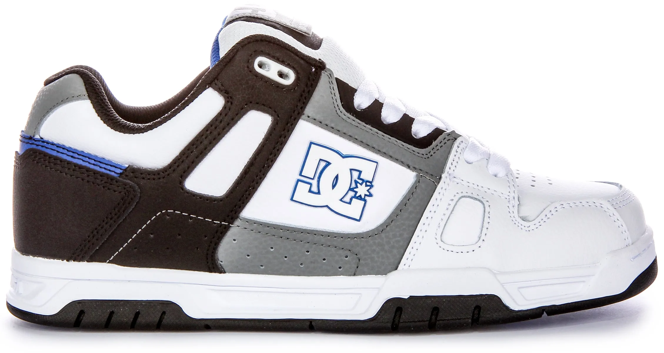 Dc Shoes Stag In White Black Grey For Men