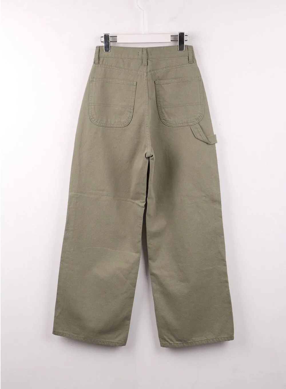 Drawstring Cotton Straight Pants OF405