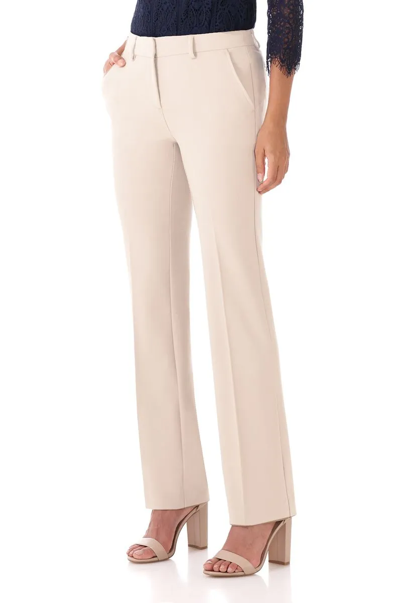 Easy care straight leg trouser dress pants