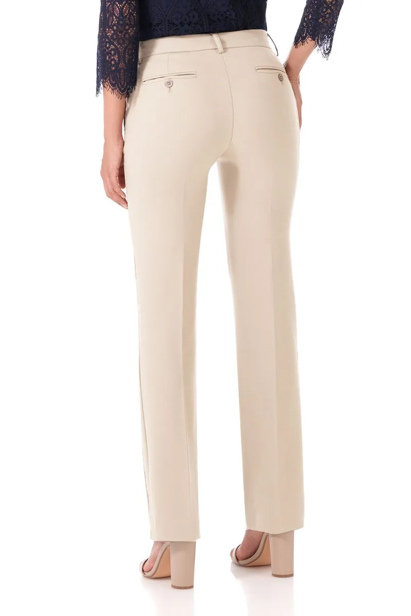 Easy care straight leg trouser dress pants