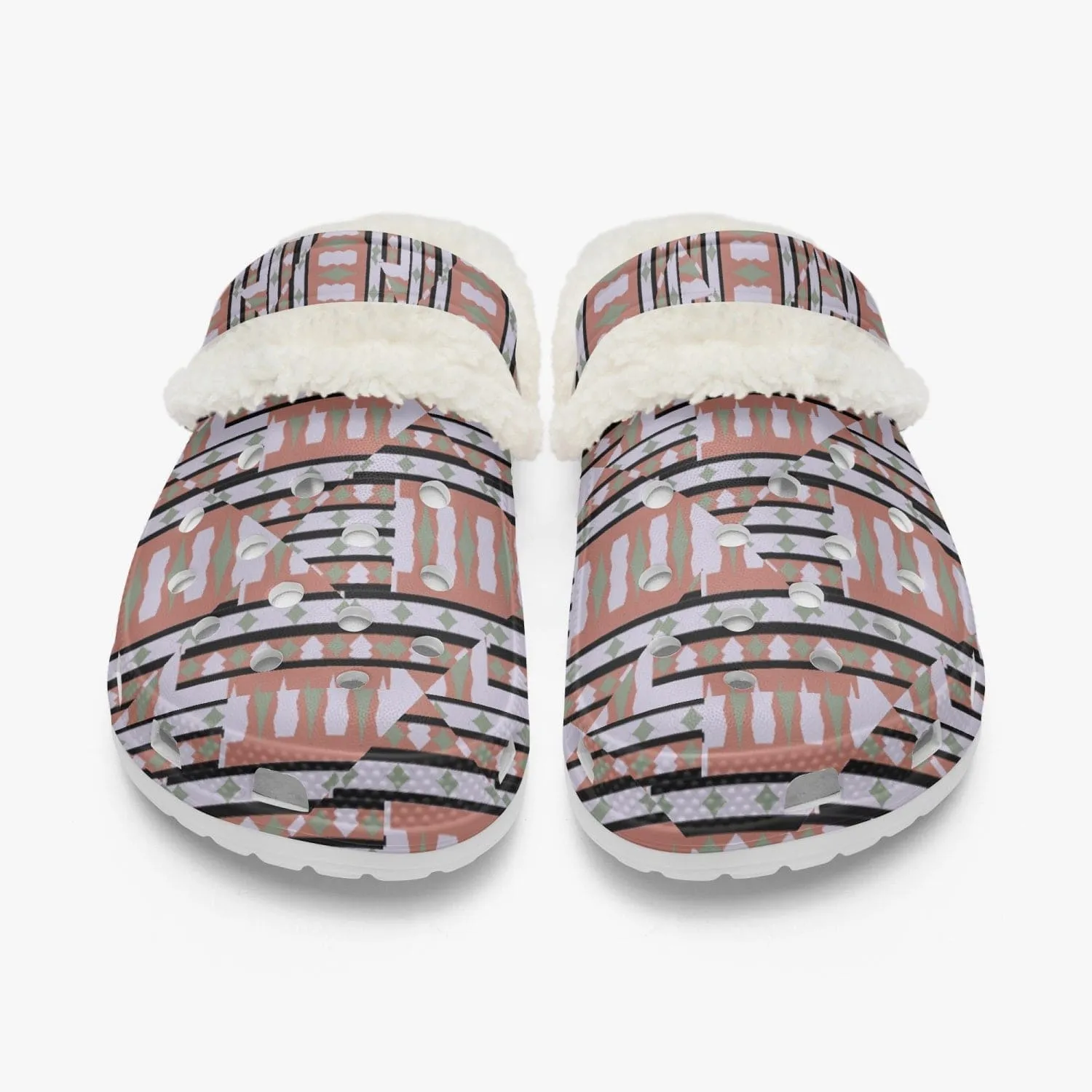 Eclectic Fluff Lined Clogs