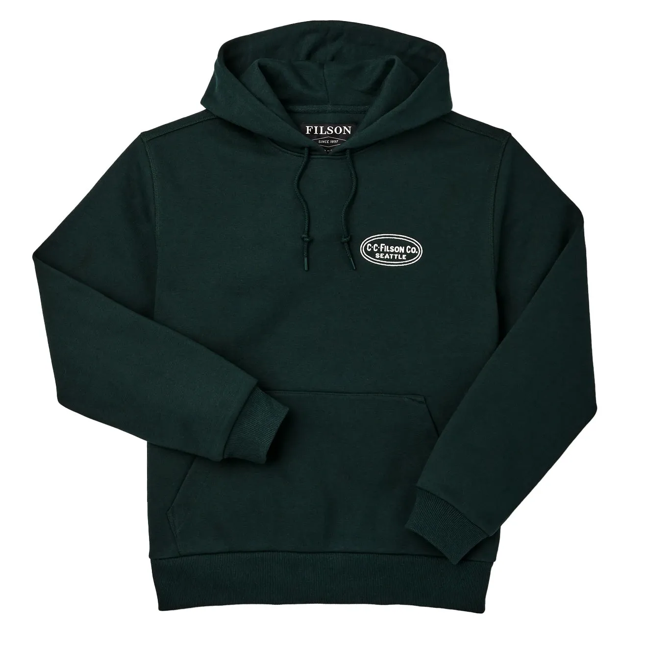 Filson Prospector Embroidered Hoodie Fir