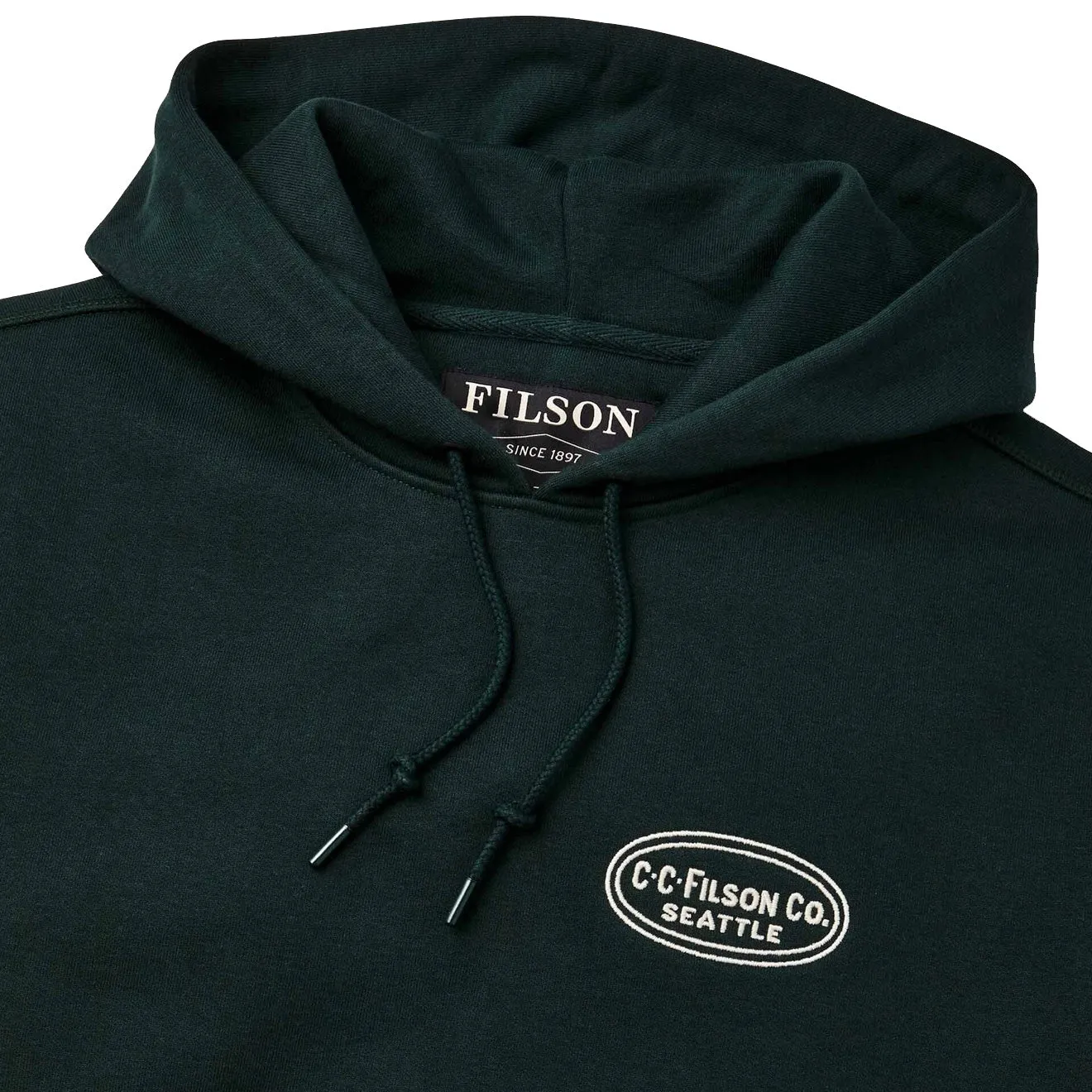 Filson Prospector Embroidered Hoodie Fir