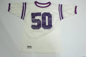 Franklin Athletic Clothing Vintage 70's Hanford/Vikings Purple Mesh #50 Football Jersey