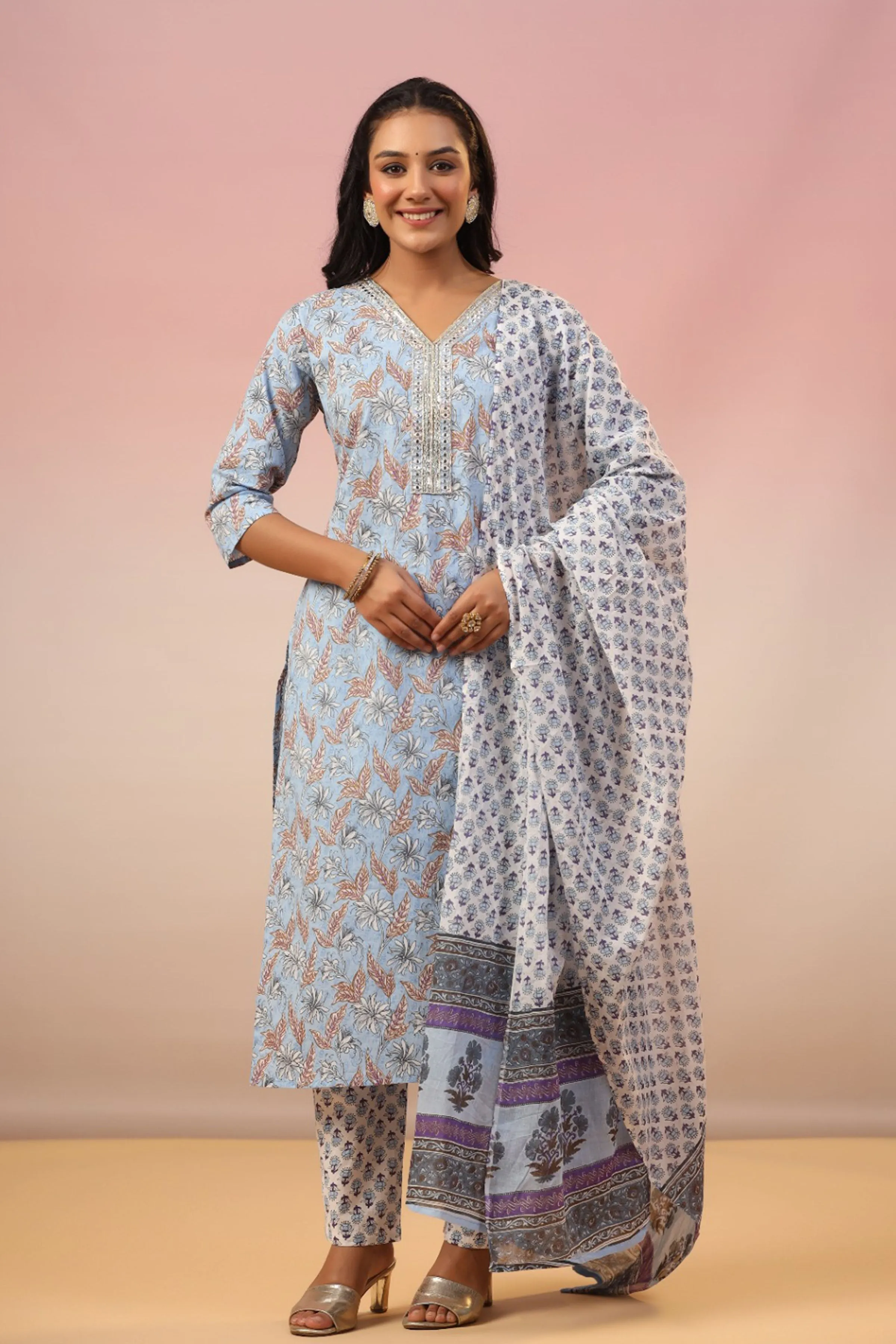 Gentle Breeze Cotton Suit Set