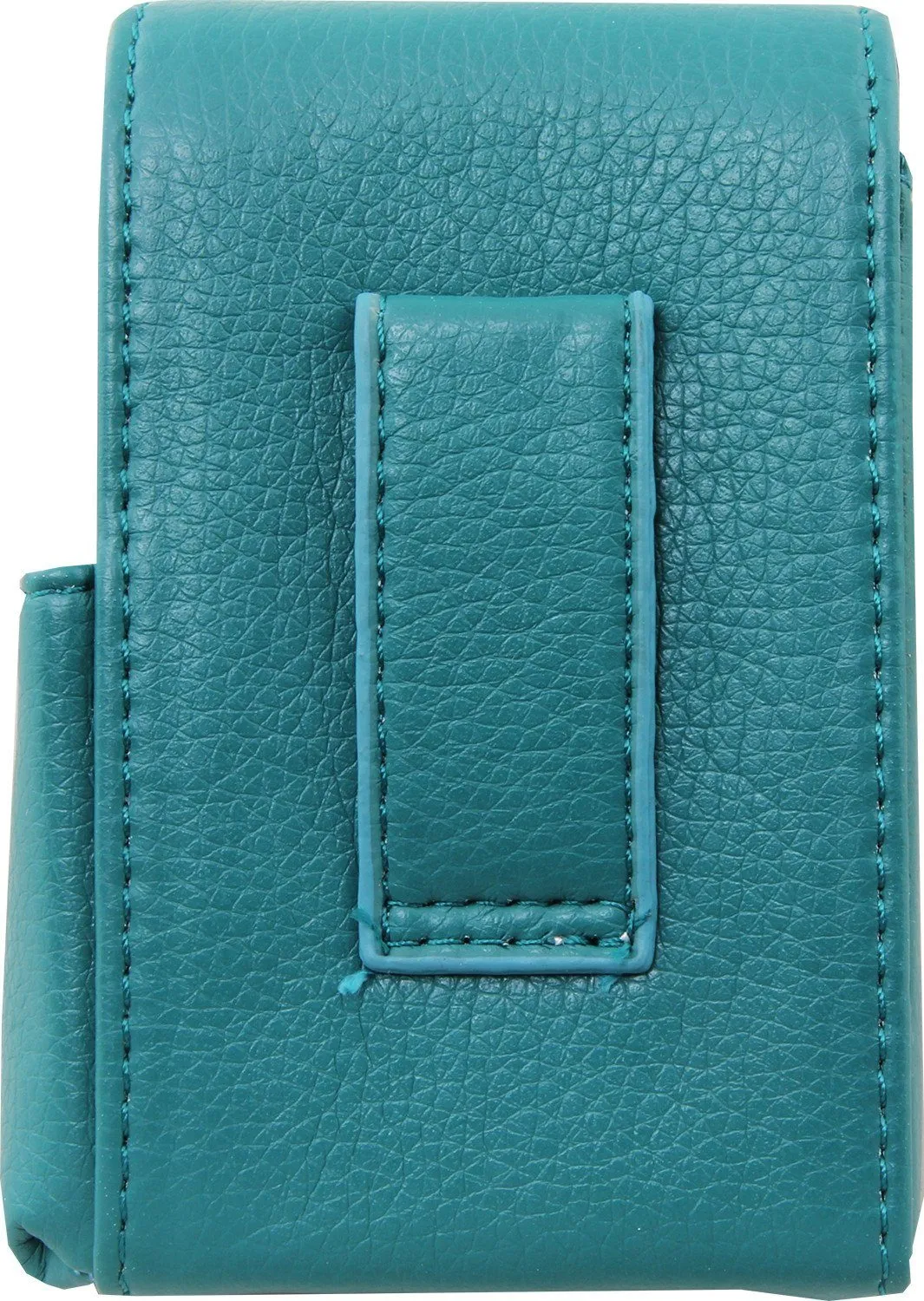 Genuine Leather Flip-top Cigarette Case with Pocket Lighter