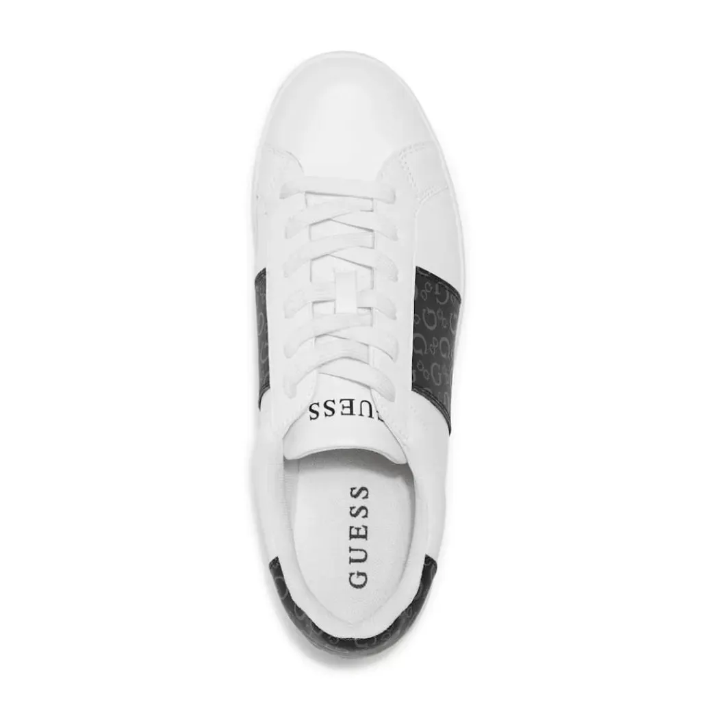 GUESS Modda Monogram Low-Top Sneakers Men - WHTBLK