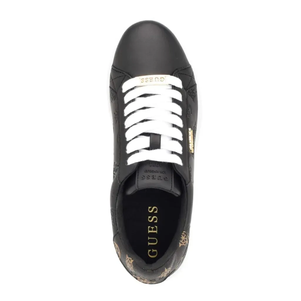 GUESS Renzy Debossed Logo Low-Top Sneakers - BLK