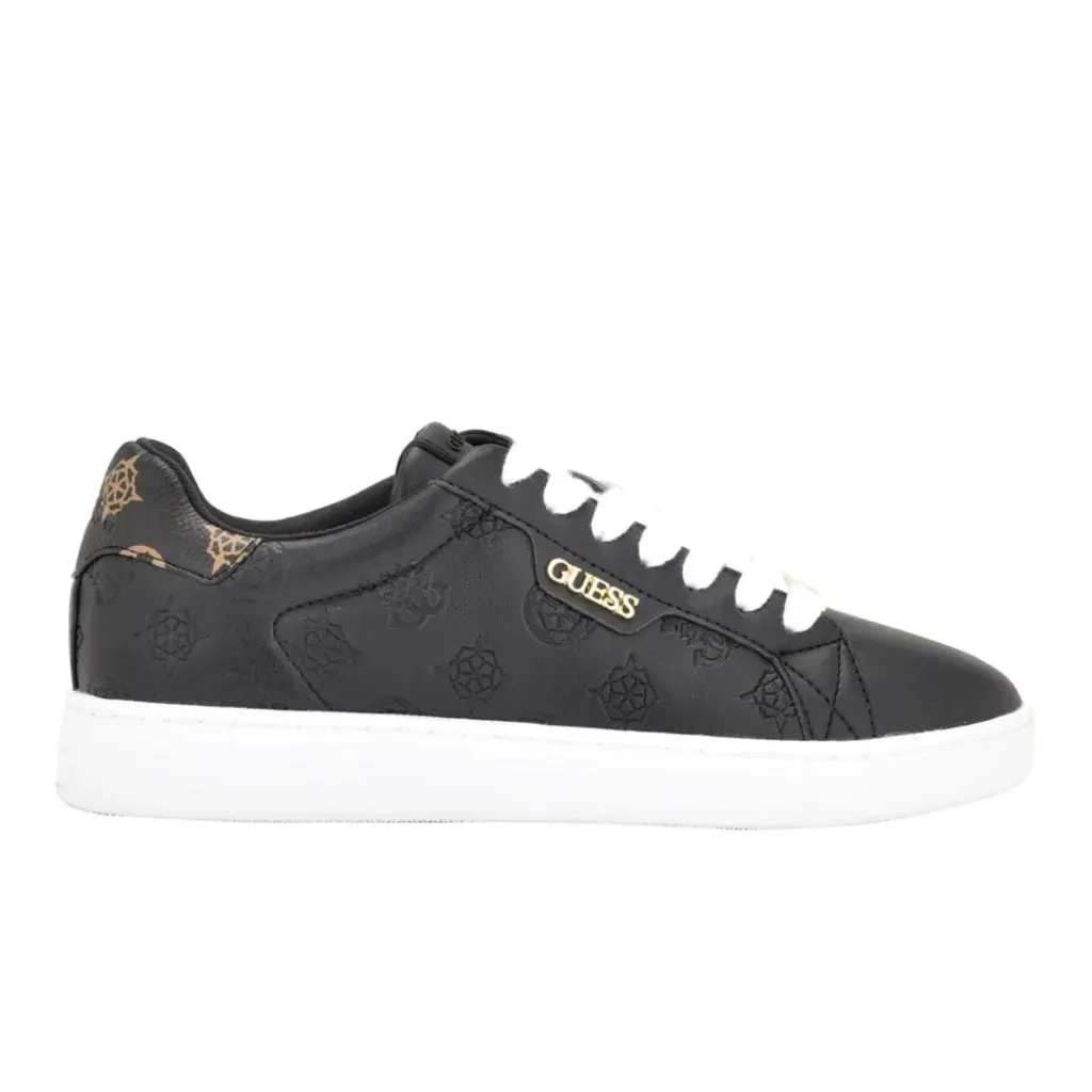 GUESS Renzy Debossed Logo Low-Top Sneakers - BLK