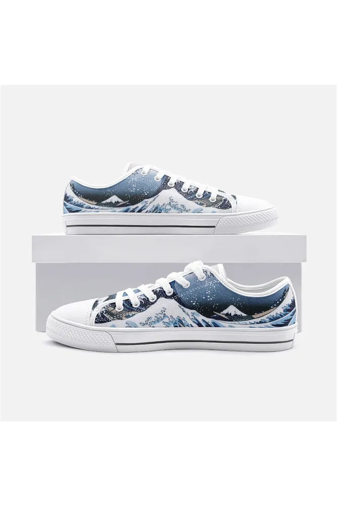 Hokusai's Great Wave Off Kanagawa Unisex Low Top Canvas Shoes