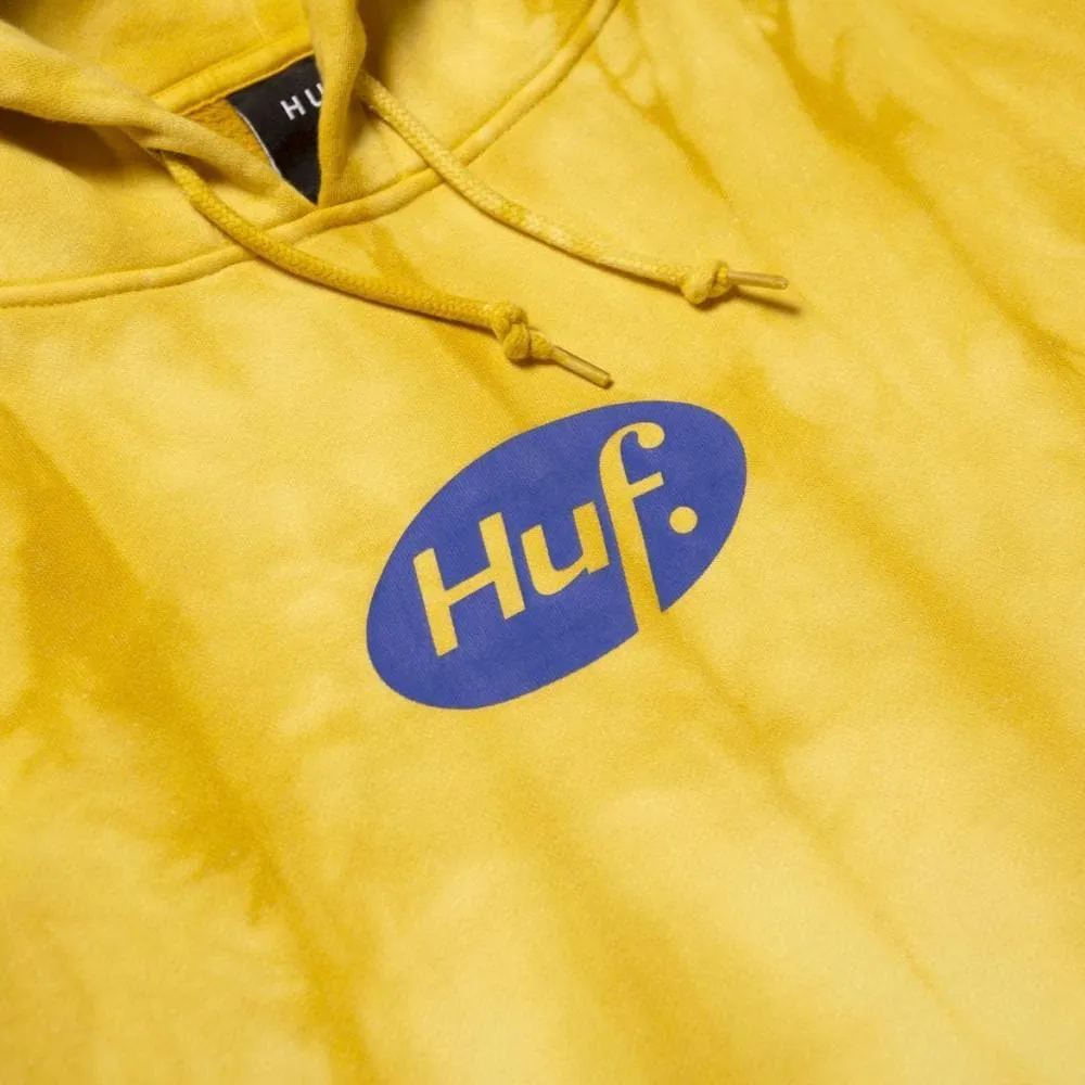 HUF RELAX TIEDYE P/O HOODIE-YELLOW