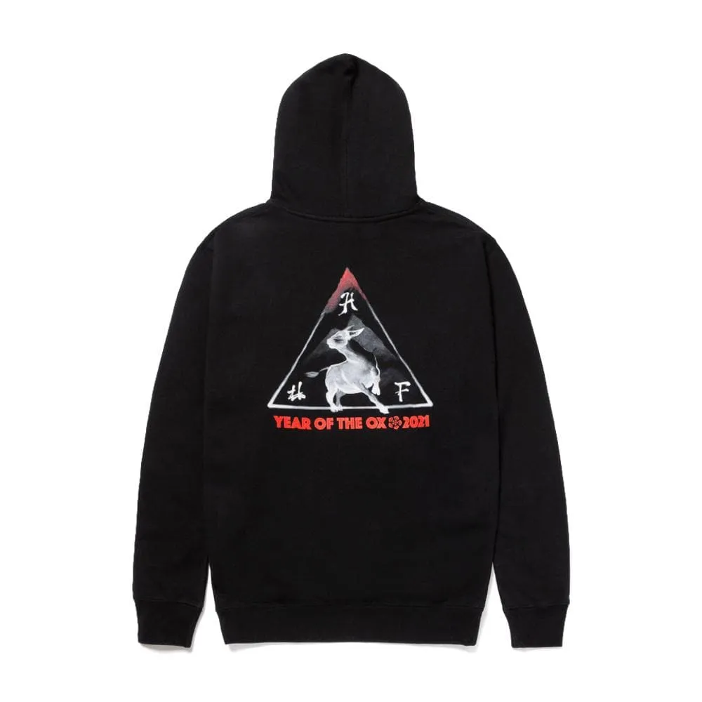 HUF YEAR OF THE OX P/O HOODIE-BLACK